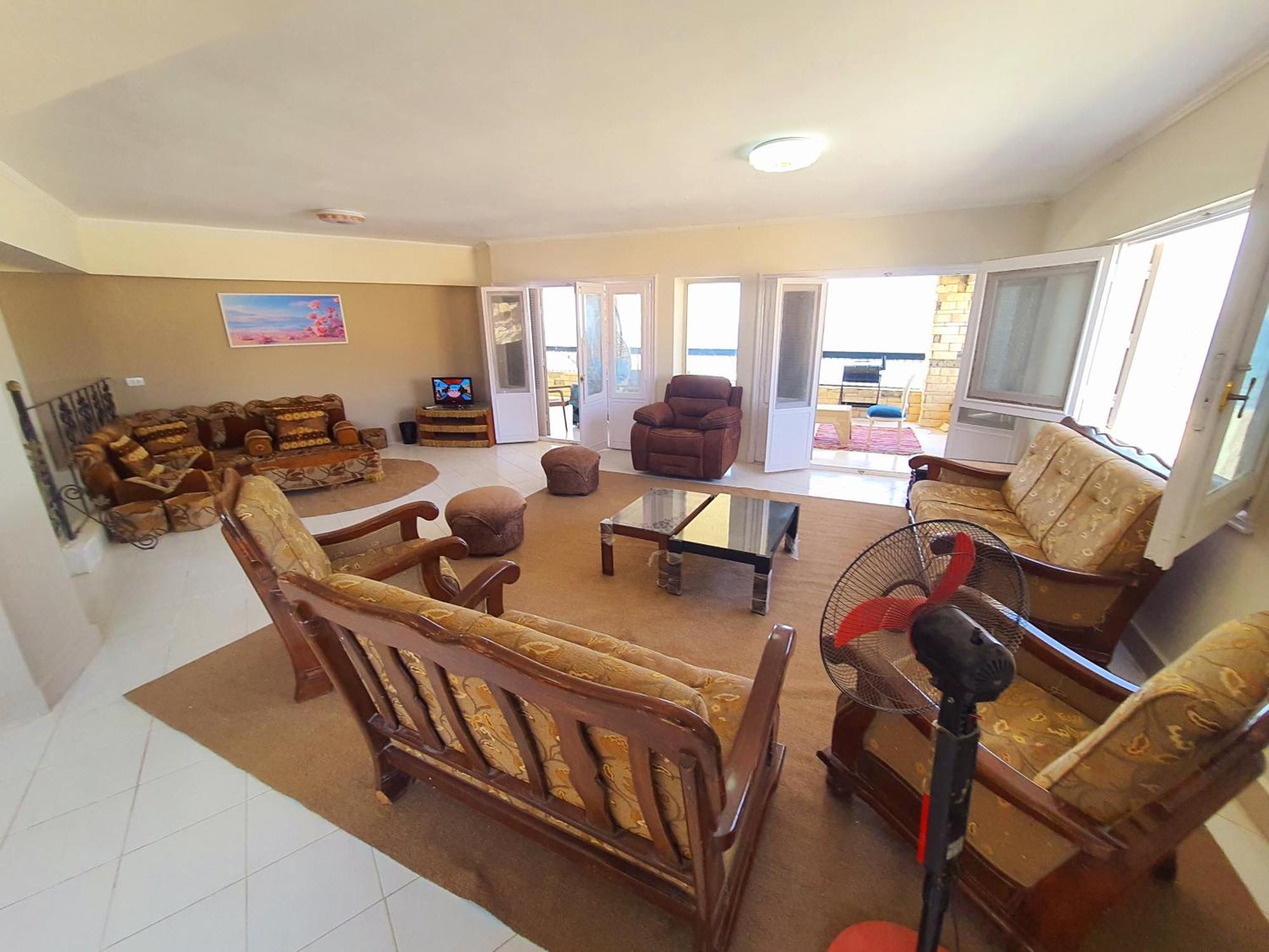 Apartment Sea View Free Wifi 3 Bedrooms 2 Full Bathrooms 4th Floor Bellevue Village Agami Families Are Preferred Available Year Days With 5 Heavy Blankets *